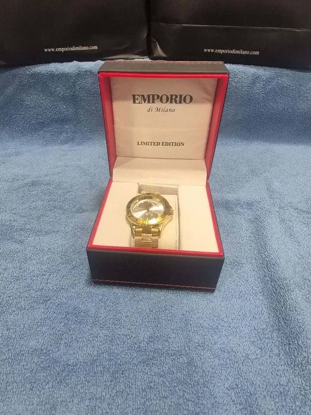 Emporio di Milano Limited Edition Gold Tone Men's Watch.